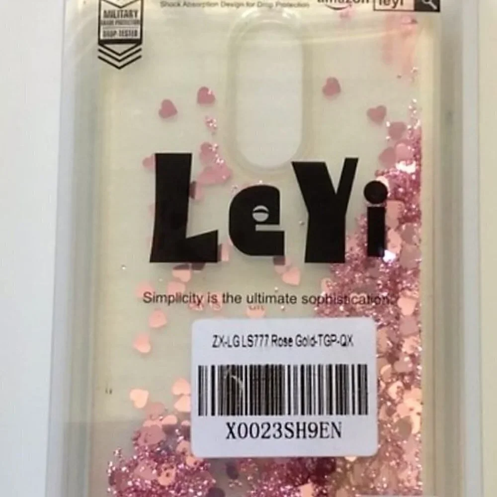 SPARKLE HEARTS LIQUID GLITTER ZX-LG LS777 PHONE CASE